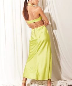 Au Darling Jackpot Green Maxi Dress