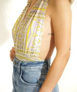 Au Darling Lilac Lemon Bodysuit Clothing