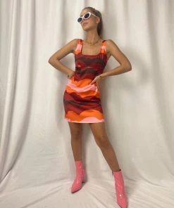 Au Darling Pink Mod Mini Dress