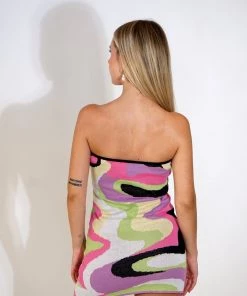 Au Darling Clothing Martini Swirl Tube Dress