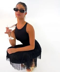 Au Darling Clothing Shake It Fringe Skirt