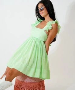 Au Darling Clothing Lime Green Sundress