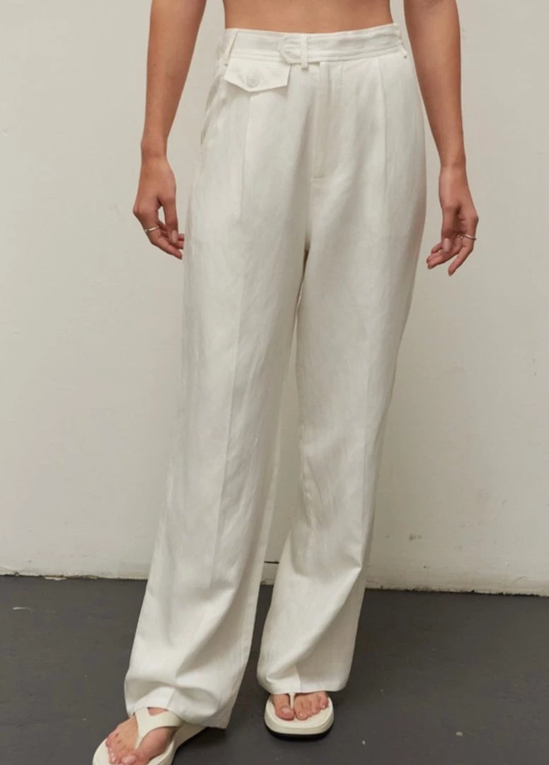 Au Darling Rue White Suit Trouser