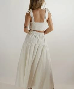 Au Darling Clothing Mira Ivory Skirt Set