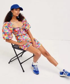 For Love And Lemons Clothing Merrill Puff Sleeve Mini Dress