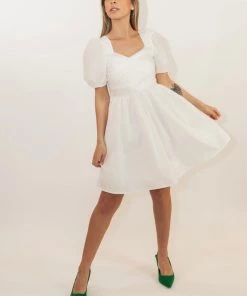 Au Darling Lola Puff Sleeve Dress Clothing