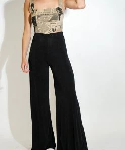 Au Darling Black Slinky Pants