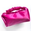 Au Darling New Arrivals Royal Fuchsia Scrunched Evening Bag