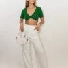 Au Darling Emerald Knit Mini Top