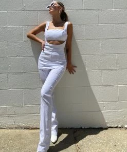 Au Darling Amelie White Pant Set Clothing