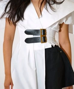 Au Darling Clothing Bella Belted Long Shirt