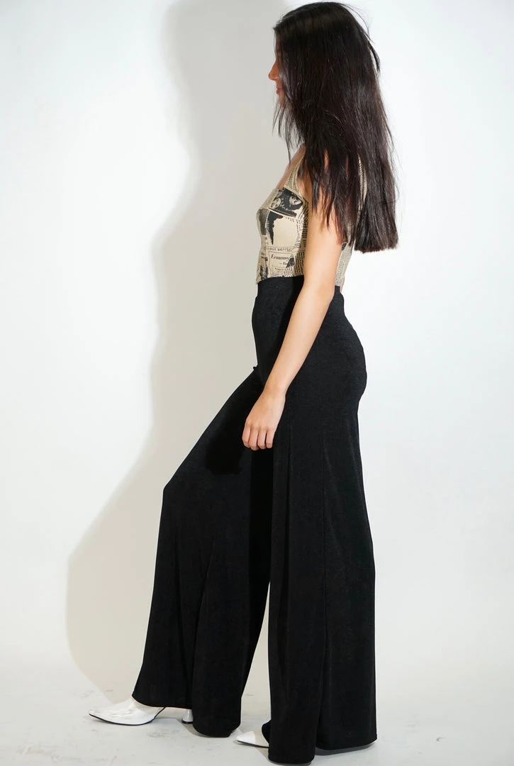 Au Darling Black Slinky Pants