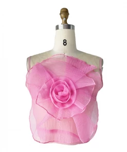 Au Darling Rose Front Pink Top Clothing