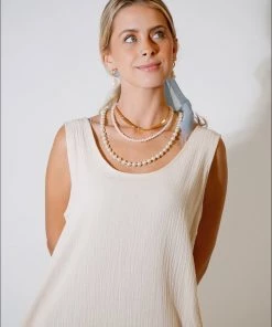 Au Darling The Hailey Tan Summer Dress