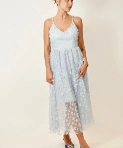 Au Darling Ella Blue Midi Dress