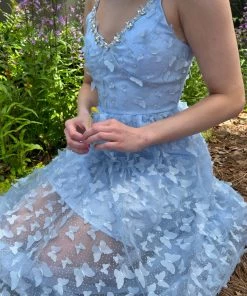 Au Darling Ella Blue Midi Dress