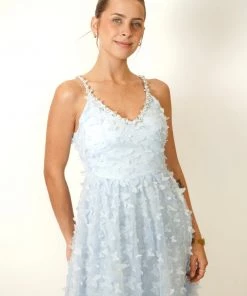 Au Darling Ella Blue Midi Dress