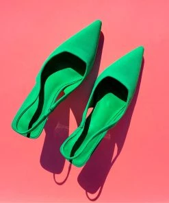 Sho Green Pointed Kitten Heel Accessories