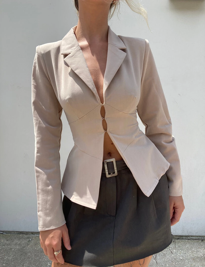 Au Darling Dionne Fitted Blazer Top Clothing