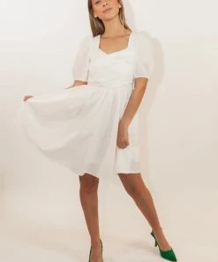 Au Darling Lola Puff Sleeve Dress Clothing