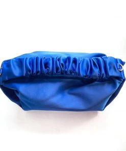 Au Darling New Arrivals Royal Blue Scrunched Evening Bag