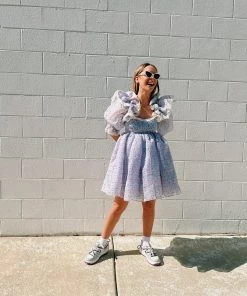 Selkie Clothing The Chateau Rose Sugarfrill Dress