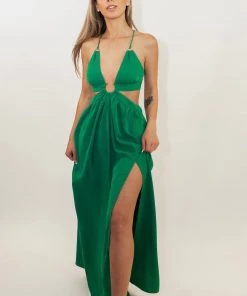 Au Darling Clothing Emerald Green Maxi Dress