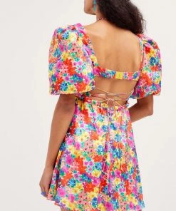 For Love And Lemons Clothing Merrill Puff Sleeve Mini Dress