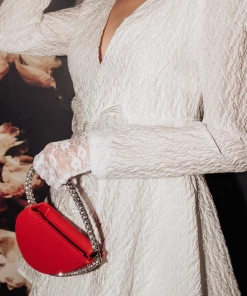 Au Darling Rhinestone Heart Purse