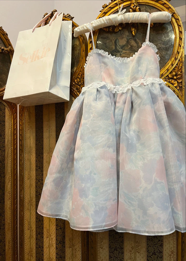 Selkie The Watercolor Rosebud Dress Clothing